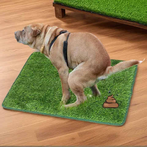 Premium Durable Artificial Grass Dog Potty Pad - 1 Count Easy-Clean Anti-Odor Training Tool for Dogs Ideal Pet Toilet Mat & Supplies