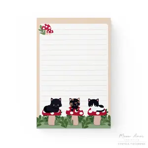 Mushroom Cats Notepad