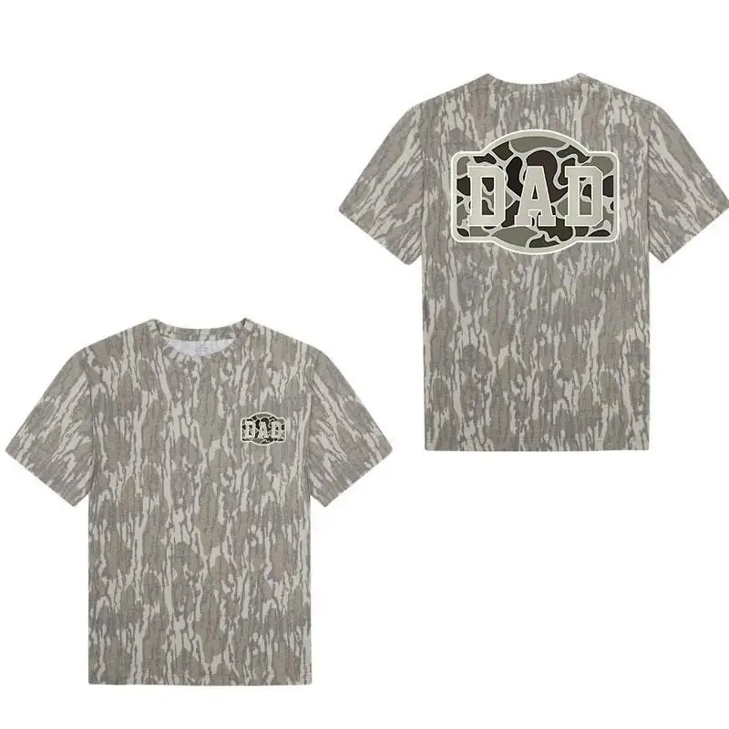 Hunting Dad Camo Tee Mossy Oak Bottomland Outdoor Gift Shirt for Father
