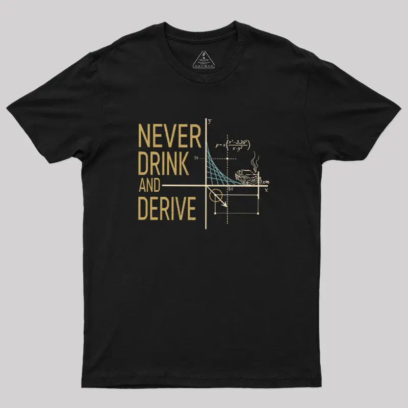 Never Drink and Derive Geek T-Shirt