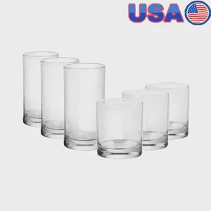 12 Piece Clear Drinkware Set Cooler Tennyson Glasses Ideal Juice Water Mixed Drinks Durable Easy to Clean Versatile Tableware
