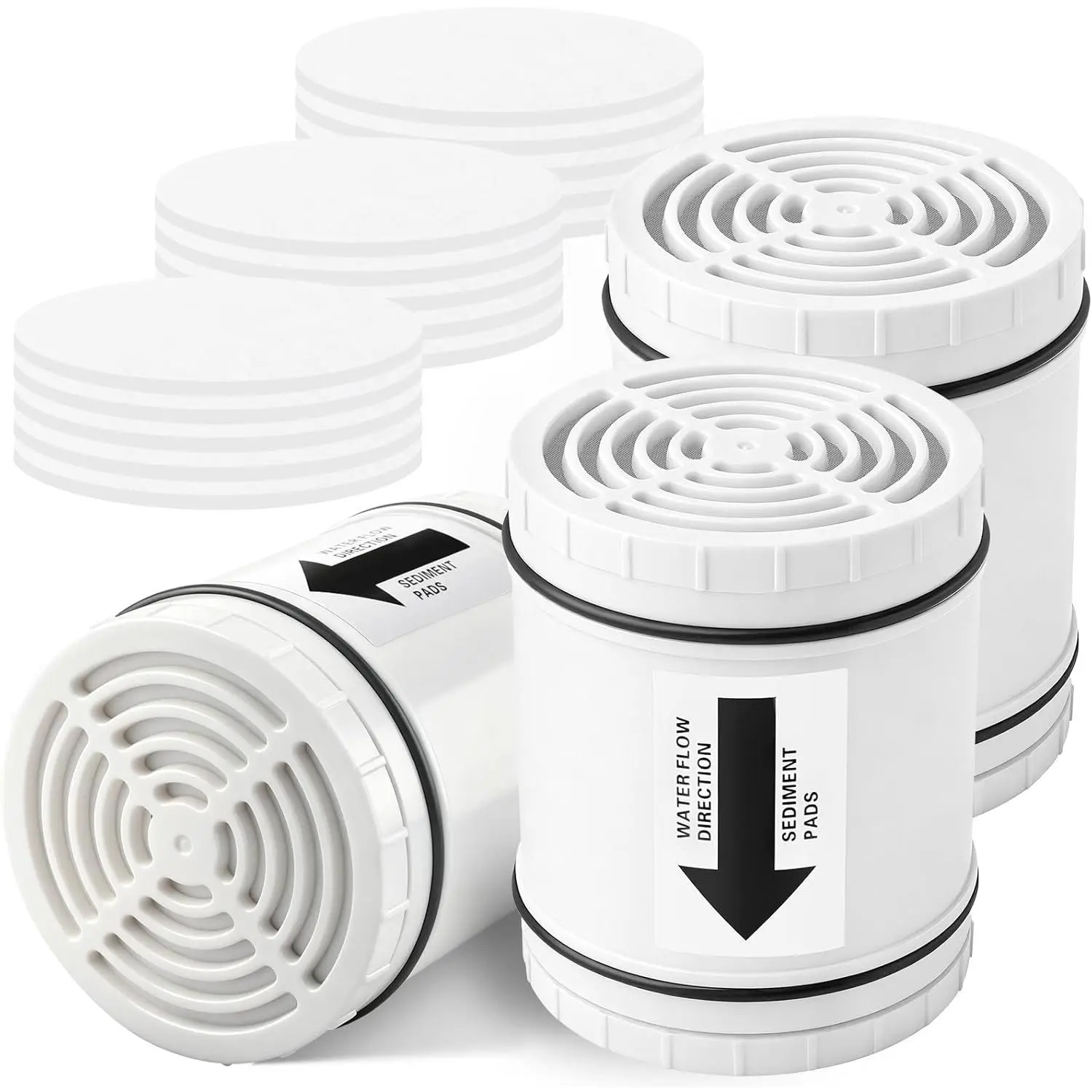 3 count Multi Stage Shower  Filter Replacement Compatible with AquaBliss Filtered Showerhead SF400 & SF500-48x,Hard Water,Remove Chlorine and Other Impurities,Extremely Easy to Replace