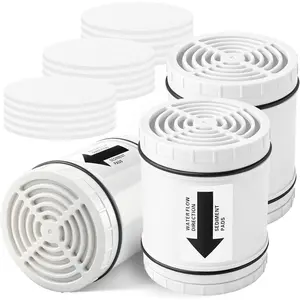 3 count Multi Stage Shower  Filter Replacement Compatible with AquaBliss Filtered Showerhead SF400 & SF500-48x,Hard Water,Remove Chlorine and Other Impurities,Extremely Easy to Replace