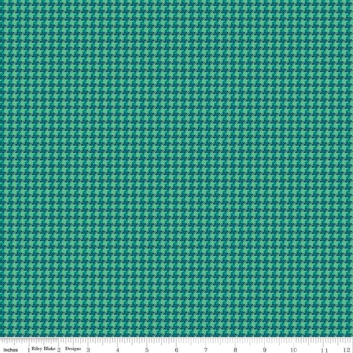Fabric Riley Blake Caribbean Houndstooth Stitcher's Flannel by the Quarter Yard F15555-CARIBBEAN