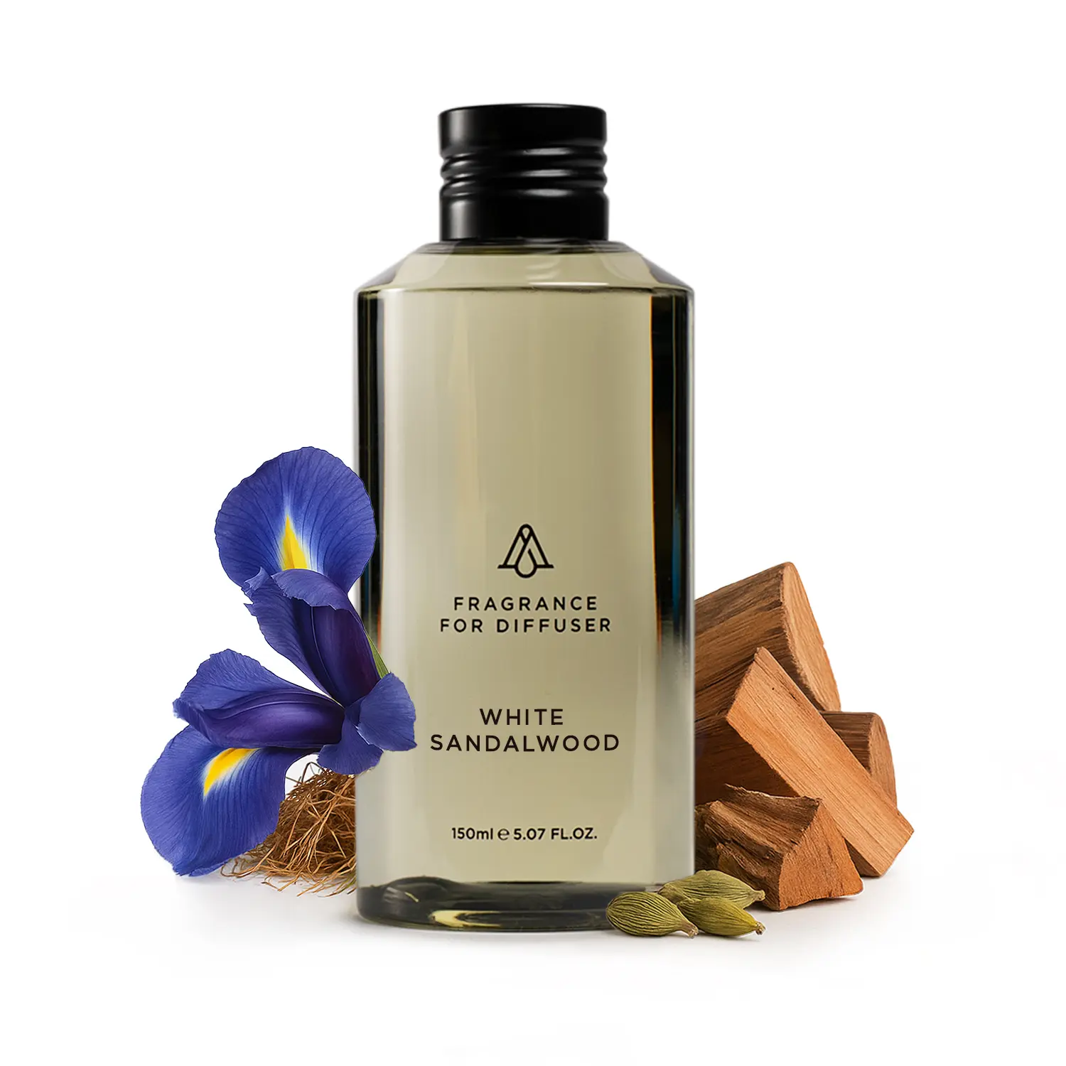 AromaPlan White Sandalwood - AP117 Woody Home Fragrance Bottle - Sandalwood Scent with Citrus Notes, Clean Musk Scented Oil for Daily & Evening Home Use, Business Gift Option