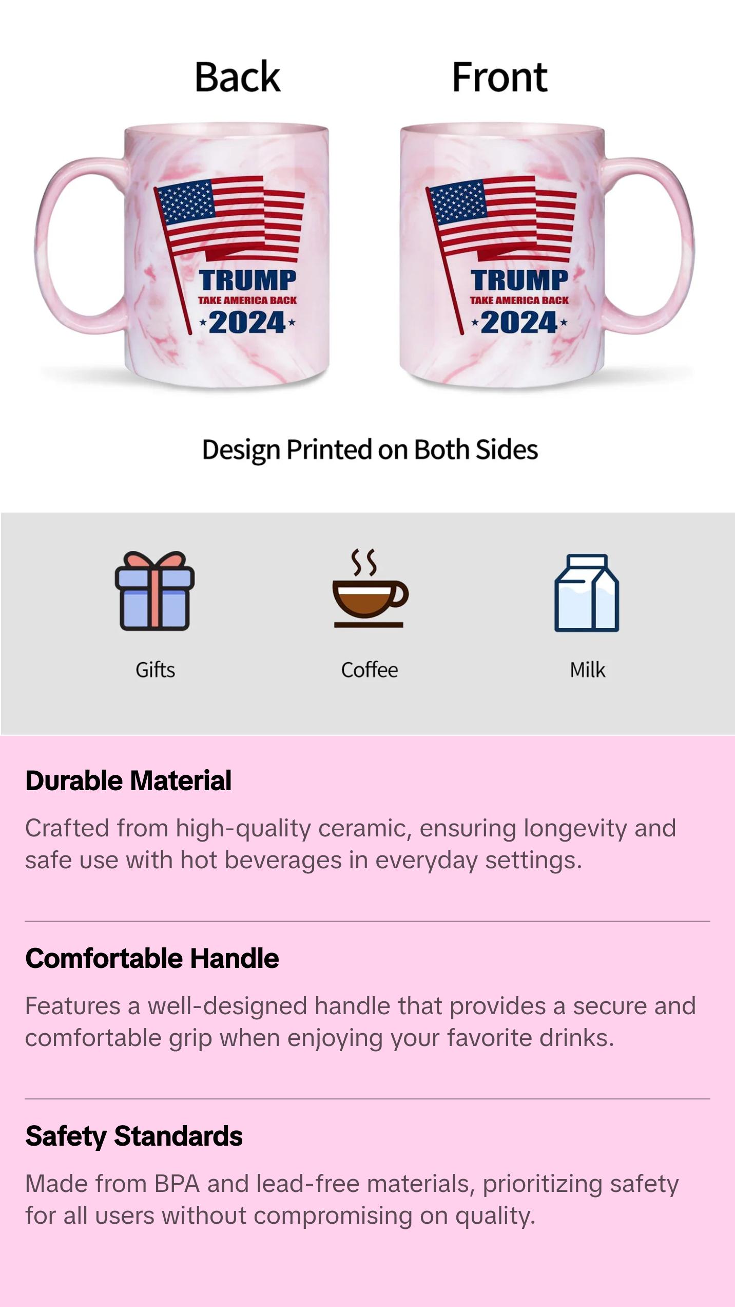 2024 Trump Mug Make America Great Again Coffee Mug