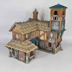 Medieval Town - Bell Tower Farm, 3D printed terrain, for roleplaying games, miniatures, wargaming, 28mm to 32mm scale