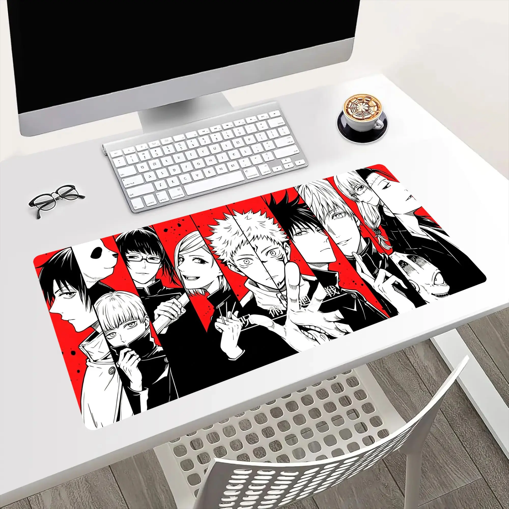 Jujutsu Kaisen Anime Desk Mat Mouse Pad Non-Slip Rubber Base High-Quality Mousepad for Fans