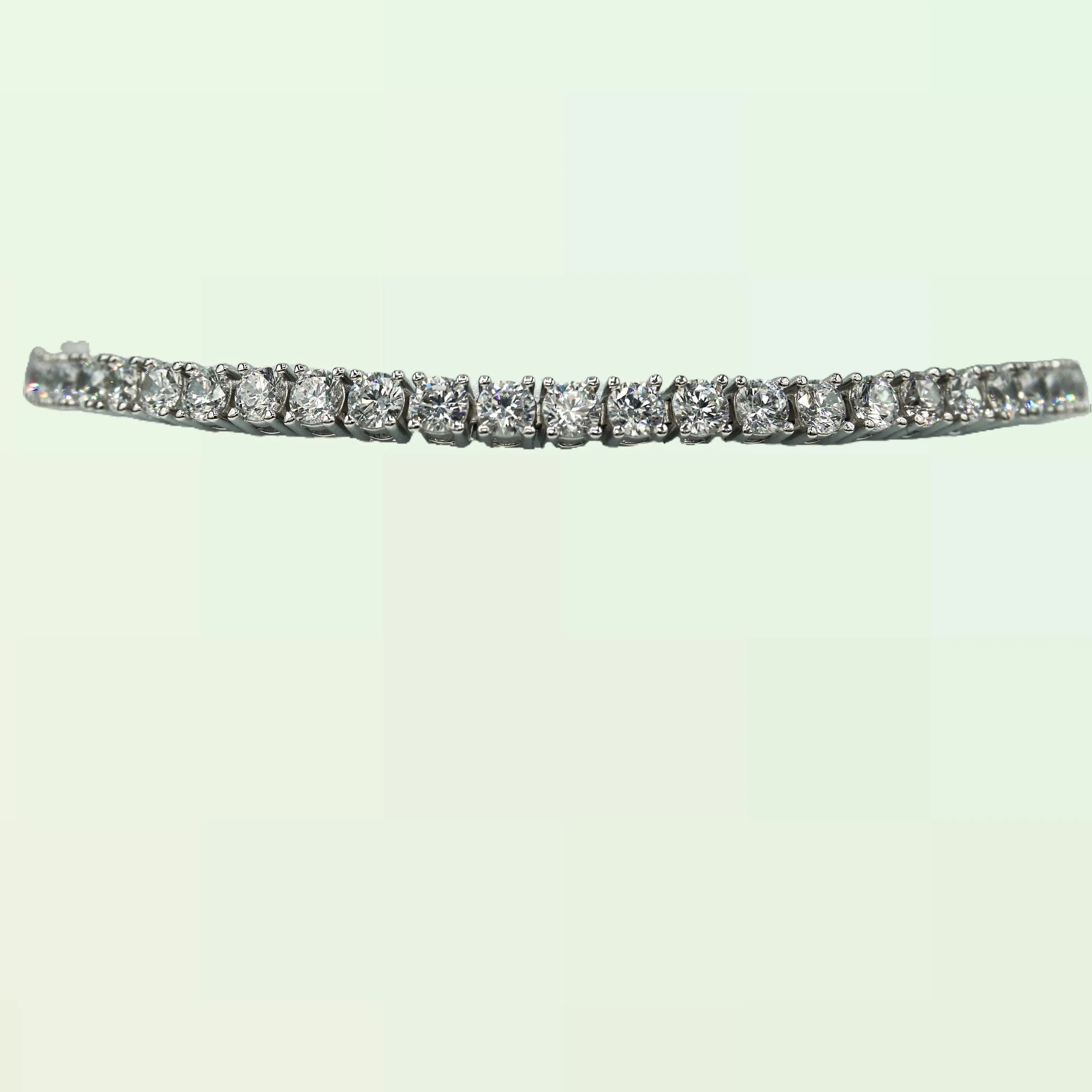 Mexican handmade silver bracelet with zirconia