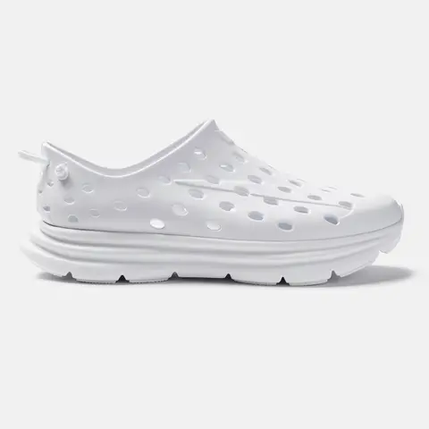 Revive Men's Solid White Everyday Sneakers - White Running Shoes, Injection Molded Athletic Style Neutral Casual Trainers, Training Runner Footwear for Runners