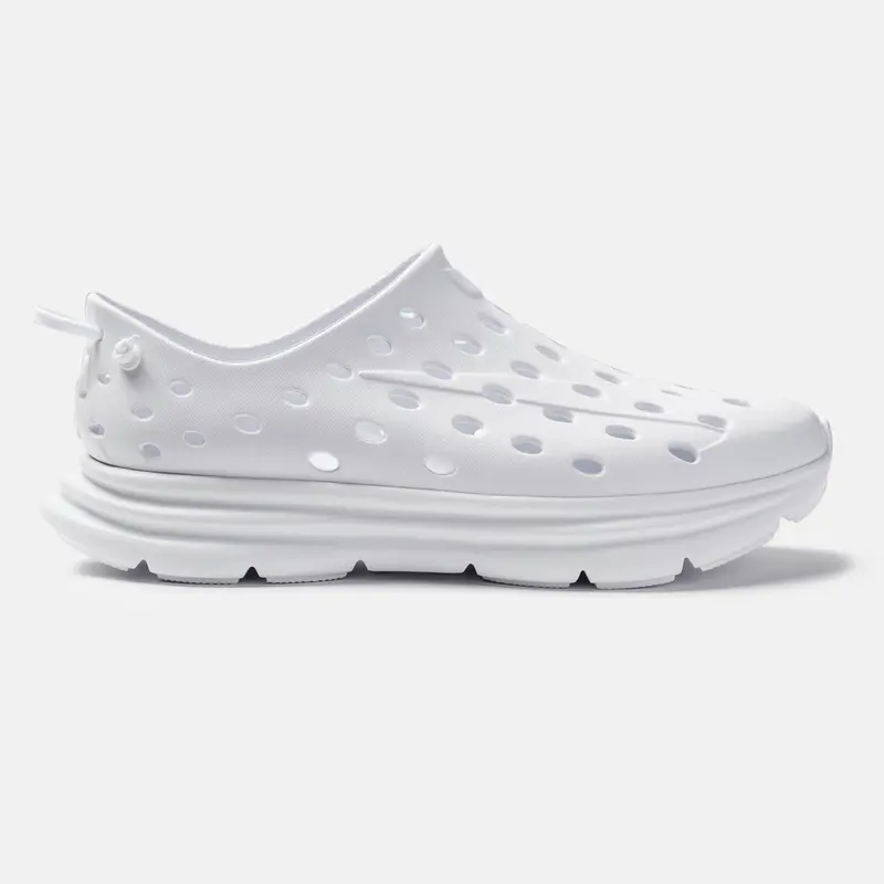 Revive Men's Solid White Everyday Sneakers - White Running Shoes, Injection Molded Athletic Style Neutral Casual Trainers, Training Runner Footwear for Runners