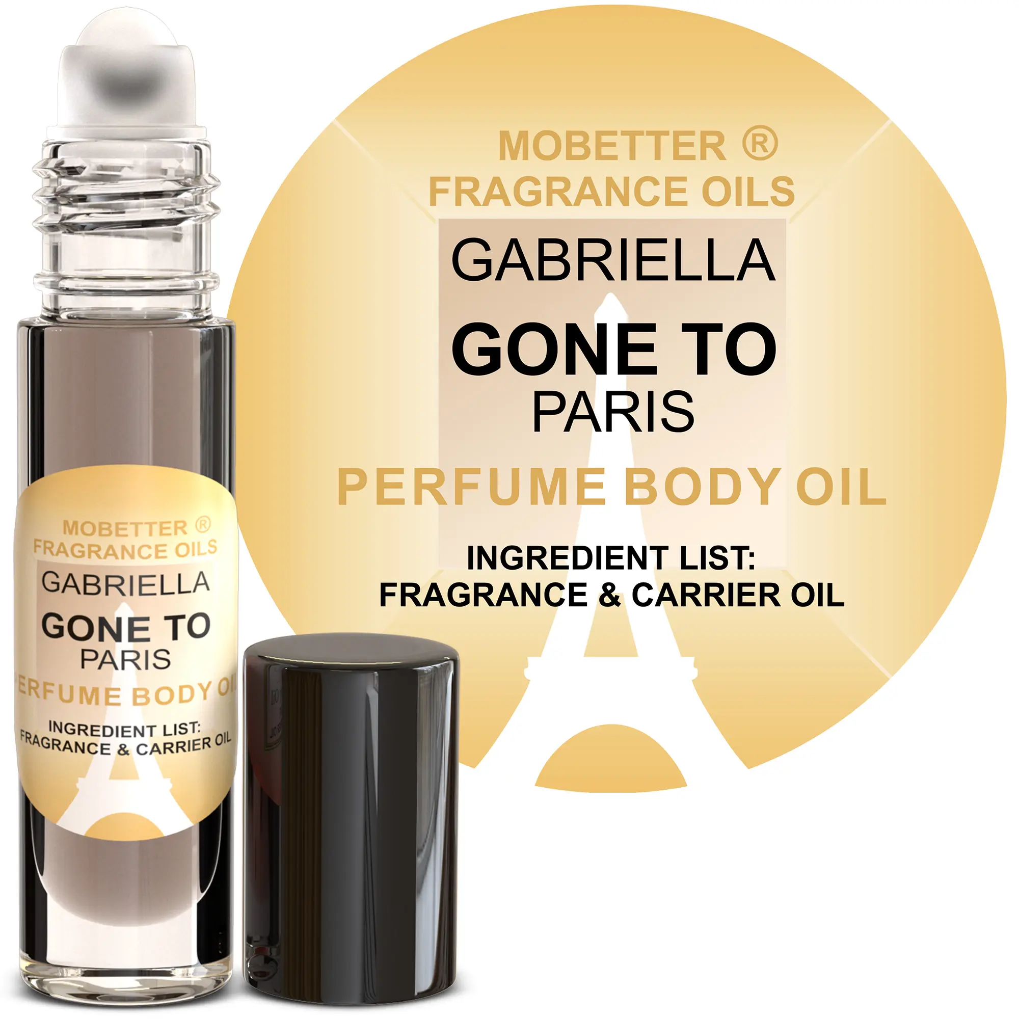 MOBETTER FRAGRANCE OILS Gabriella Gone to Paris Women Perfume Body Oil 10ml Roll On
