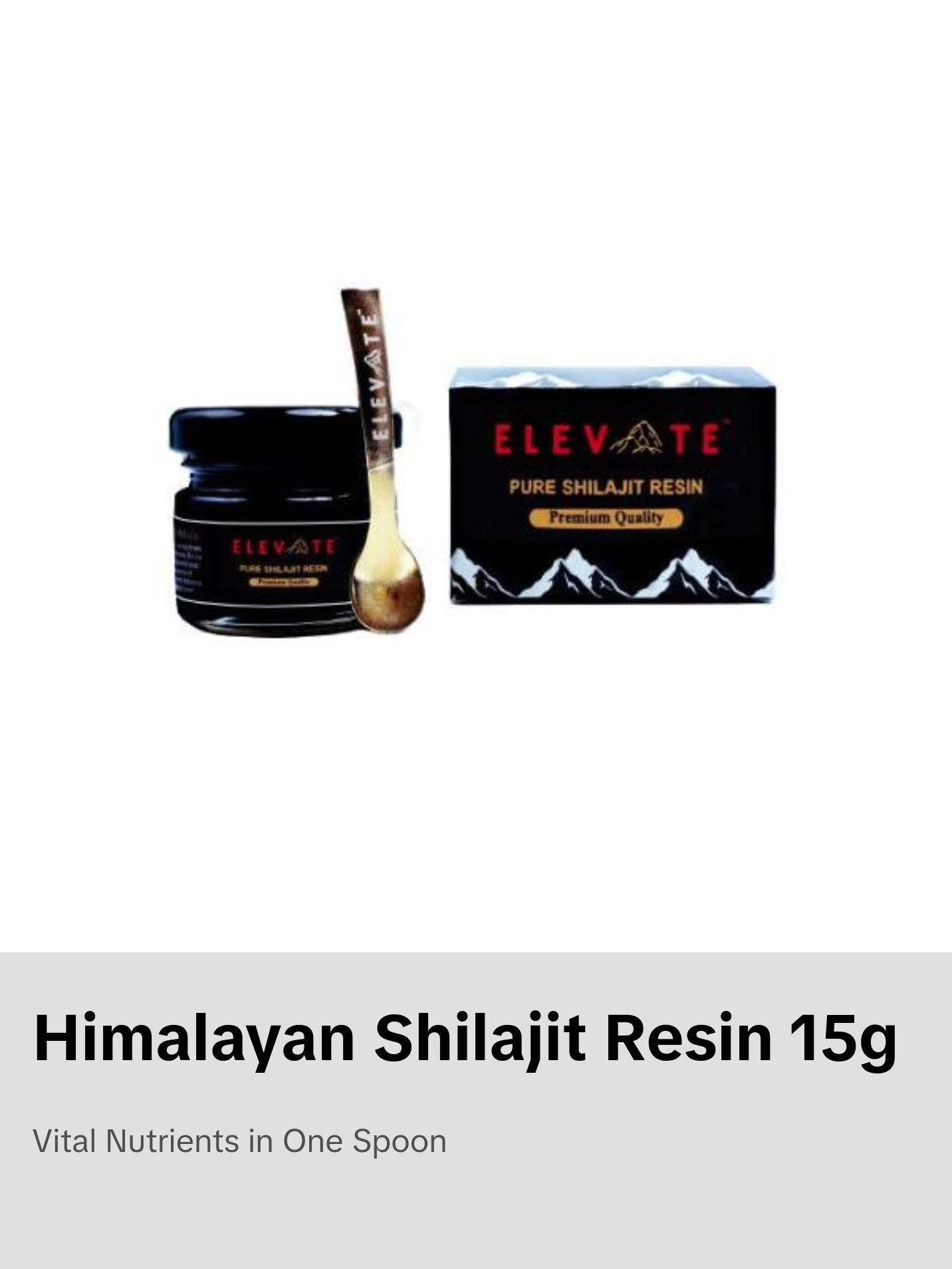 Pure Himalayan Shilajit Resin 15g | 3rd Party USA Lab Tested in America Healthcare Edible Supplement Fitness