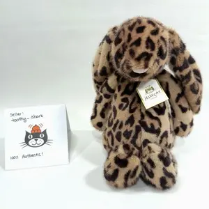 Jellycat Cobblehop Leopard Bunny Plush Exclusive NWT Toy Doll Soft Stuffed Gifts With Dust Bag