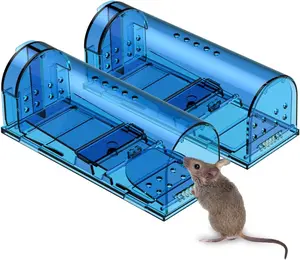 Mouse Trap Reusable! [2-Pack] - Catch and Release No-Kill Rodent Traps for Indoors & Outdoors - Safe for Children & Pets - Reusable Mouse Catcher for Kitchen, Pantry & Garage