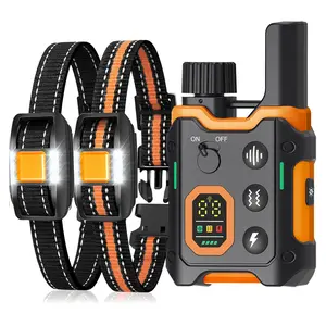 Electric Dog Training Collar, Rechargeable Waterproof Dog Training Collar with Shock, Vibration, Beep Modes, Adjustable Dog Training Tool, Pet Gear