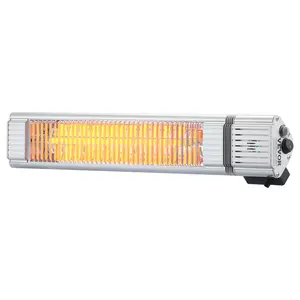 VEVOR Infrared Heater, 1500W Remote Control Electric Space Infrared Heater, IP65 Protection Carbon Infrared Outdoor Heater with 3 Speeds, for Porch,Patio,Dining Room,Studio,Backyard,Garage, Wall Mount
