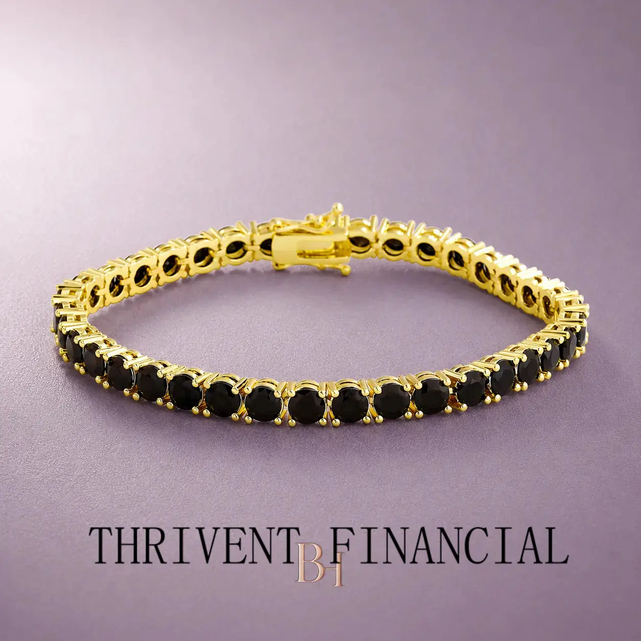 BH 14K Tennis Bracelet for Women and Men,Cubic Zirconia Bracelet, Double Safety Clasp, Anniveary Fashion JewelryTHRIVENT FINANCIAL