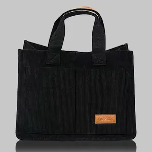 Fashion Tote Bag for Everyday Use - Black Khaki or Creamy White - Perfect for Casual and Office Use