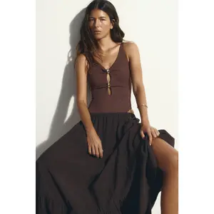 H&M Padded-cup High Leg Swimsuit