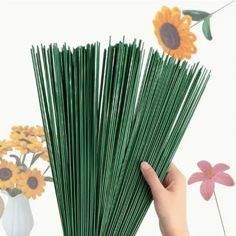 30cm Simulation Flower Stem Wire, Coating DIY Floral Art Supplies, Handmade Bouquet Making Accessories, Craft Materials