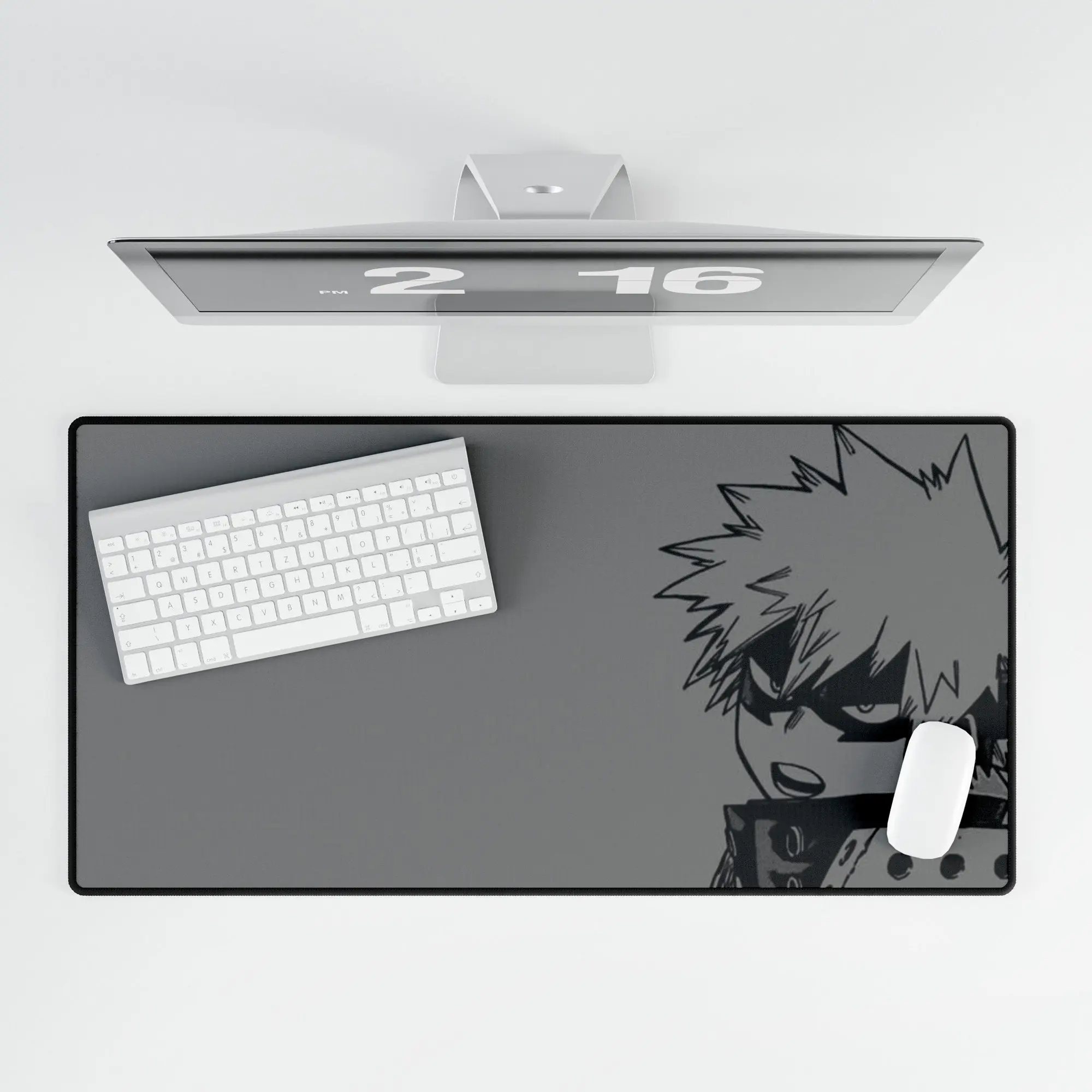 The Explosive Hero - Bakugo Mousepad, My Hero Academia Anime Desk Mat, Large Extended Mouse Pad, Gaming & Office Setup, Anime Accessories
