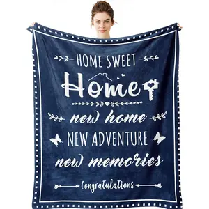 Gifts Blanket - House Warming Gifts for   60" X 50" Throws -  Sweet  Gifts - Homeowner Gifts - Moving   Ideas -  Apartment Housewarming Gifts for Women Couple