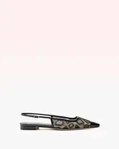 Olivia Flat Slingback Animal Print