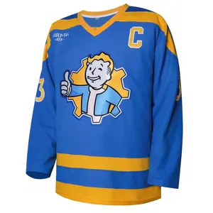 Men's # 33 Light Blue Vintage Ice Hockey Jersey - Classic Embroidered Design, Breathable Hoodie Fit, Great for Sports Matches & Casual Parties, Top Gift for Hockey Fans