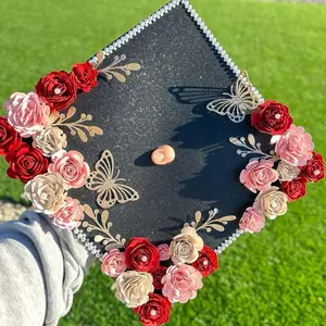 Graduation Cap Topper Handcrafted Cap Hat Accessory