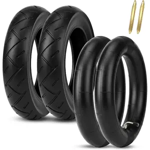 EMERK 10x2.5 Electric Scooter Tire & Tube Set (2 Pack), Fits 6.5" Rims, Compatible with 36V 48V 400W 500W 800W Hub Motors, Pneumatic Replacement Wheel with