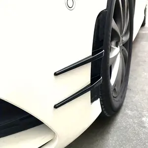 2pcs Front Fender Skirts, ABS Material with Polished Surface, Car Exterior Accessory for Vehicle Appearance Upgrade, Car Accessories