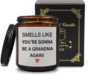 Pregnancy Announcement Candle, Promoted Grandma Candle Gifts for Grandma, Grandam Gifts to Be, Grandma Again Announcement Gifts, Baby Announcement Candle Soy Scented Jar Candles