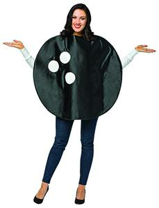 Black Bowling Ball Costume Halloween Unisex