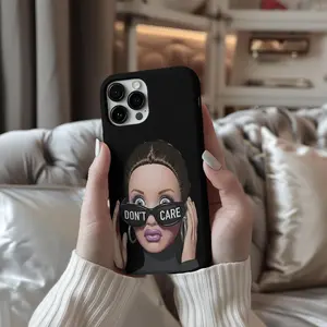 Middle Finger Doll Phone Case, Funny Dolly Meme Cover, Y2K Aesthetic Gag Gift for iPhone 11 - 17 Pro Max