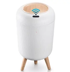 Liba Motion Sensor Trash Can, Touchless, Automatic, Waterproof for Kitchen, Bathroom, White