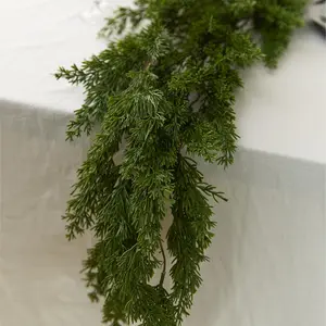 Artificial Pine Branches, 1/3 Counts 72-head Fake Pine Branches, Fake Pine Vine, Indoor Door Frame Hanging Decoration, Home Decor for Living Room Bedroom