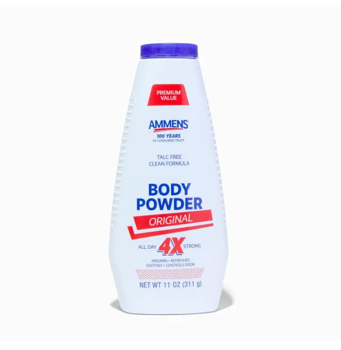Ammens Original Body Powder - Talc Free Body Powder with Naturally Derived Cornstarch - Free from Dye and Parabens - Soothes Itchy Skin - 11 oz