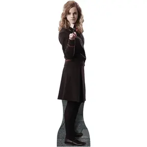212 MAIN Life-Size Corrugated Hermione Cardboard Cutout, Hanging Wall-Mount Door Decoration for Home Supplies