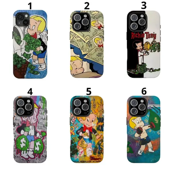 RICHIE RICH Cartoon Collection Tough Phone Case, Phone Cases Phone Cover Hard Case Tough 2-piece Phone Case