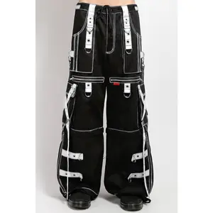 Tripp NYC X-Strap Zip Off Pants [Black/White]