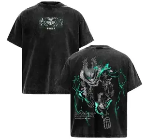 Dark Deku T-Shirt Limited My Hero Academia Anime Graphic Tee, Vintage Washed Oversized Shirt, Acid Wash Soft Cotton Streetwear Top, Unisex Casual Clothes, Gift for Anime Fans, MHA Merch YKC
