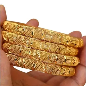 Elegant Copper Bracelets Set for Women, Openable Fashion Classic Hollow Design, Perfect Daily Wear & Birthday Gift Idea, Wearable Jewelry