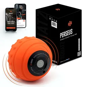4.1" Wireless Vibrating Massage Ball, Deep Tissue Relief, 3 Intensity Levels, Orange