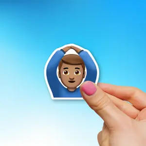 Man Gesturing OK: Medium Skin Tone 🙆🏽‍♂️