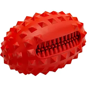 Indestructible  Toys for Aggressive Chewers - Tough Squeaky    for Large Breed,  Brand Durable Rubber   with Beef Flavor for Medium & Large Dogs