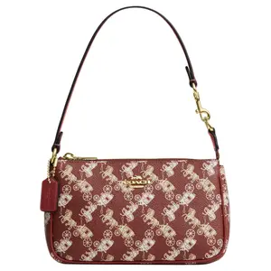 COACH Nolita 19 Carriage Print Crossbody Bag in Red for Women