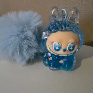 Little Blue Monster Keychain