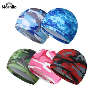 3Pcs/5Pcs Assorted Camo Cap, Quick Dry Moisture Wicking Helmet Liner, Breathable Stretch UV Protection Sports Beanie for Motorcycle Cycling Running Hiking Hunting Outdoor Men Women
