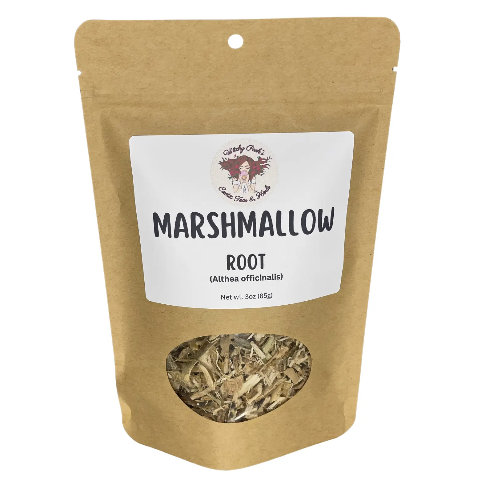 Witchy Pooh's Marshmallow Root for Heighten Psychic Abilities, Spirit Bottles, Tea and Well Being